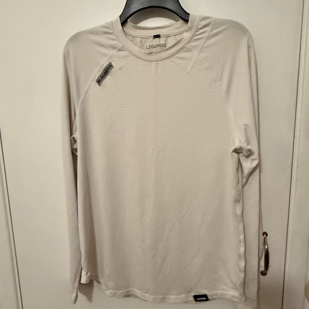Legends White Long Sleeve Men's Tee